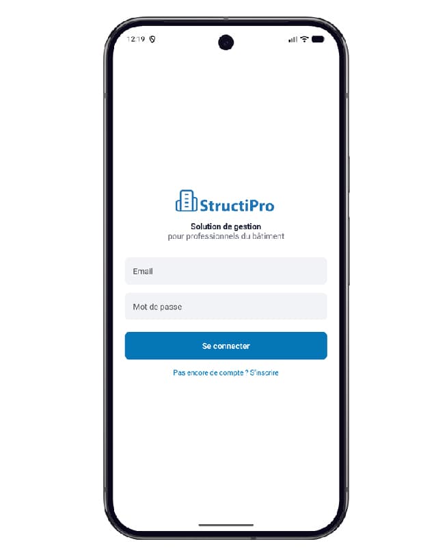Application mobile StructiPro
